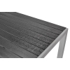 Masă mare de grădină pentru 8 persoane din aluminiu MODENA 180 x 90 cm - negru