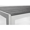 Masă mare de grădină pentru 8 persoane din aluminiu MODENA 180 x 90 cm - negru