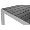 Masă mare de grădină pentru 8 persoane din aluminiu MODENA 180 x 90 cm - negru