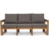 MALTA Set de mobilier de grădină cu 5 locuri - maro/grafit