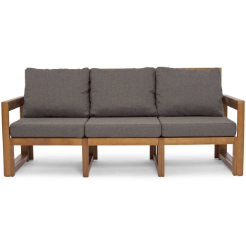 MALTA Set de mobilier de grădină cu 5 locuri - maro/grafit