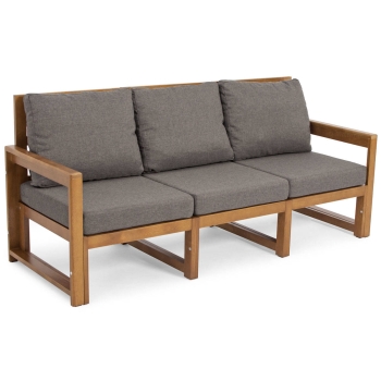 MALTA Set de mobilier de grădină cu 5 locuri - maro/grafit