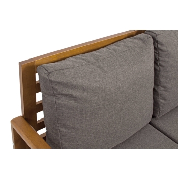 MALTA Set de mobilier de grădină cu 5 locuri - maro/grafit