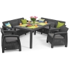 Mobilier de grădină cu 8 locuri CORFU FIESTA MAX - grafit