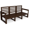 MALTA Set de mobilier de grădină cu 5 locuri - maro închis/grafit