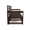 MALTA Set de mobilier de grădină cu 5 locuri - maro închis/grafit