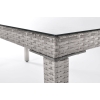 Masă de grădină Technorattan pentru 6 persoane MALAGA 150 x 90 cm - gri