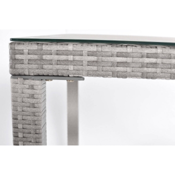 Masă de grădină Technorattan pentru 6 persoane MALAGA 150 x 90 cm - gri