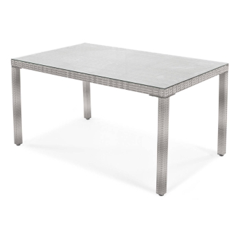 Masă de grădină Technorattan pentru 6 persoane MALAGA 150 x 90 cm - gri