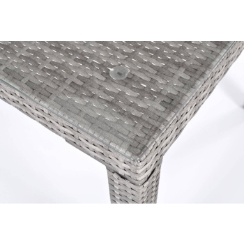 Masă de grădină Technorattan pentru 6 persoane MALAGA 150 x 90 cm - gri