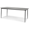 Masă de grădină BOSANO din aluminiu 180 x 90 cm - negru