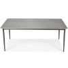 Masă de grădină BOSANO din aluminiu 180 x 90 cm - negru