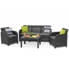 Mobilier de grădină ROSALIE SET MAX 5 locuri - grafit