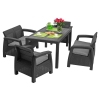 CORFU FIESTA II Set canapea cu 6 locuri - grafit