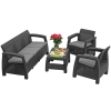 CORFU SET MAX Set canapea cu 5 locuri - grafit
