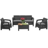 CORFU SET MAX Set canapea cu 5 locuri - grafit