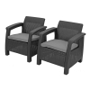 CORFU SET MAX Set canapea cu 5 locuri - grafit