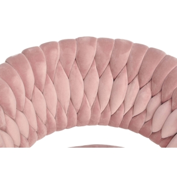 Fotoliu IRIS LUX glamour - roz pudră