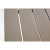 Masă mare de grădină pentru 8 persoane din aluminiu MODENA 180 x 90 cm - maro