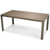 Masă mare de grădină pentru 8 persoane din aluminiu MODENA 180 x 90 cm - maro