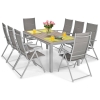 Set de mobilier de grădină mare cu 8 locuri MODENA MAX - Argintiu