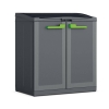 Coș de reciclare KIS MOBY cu 3 camere - grafit