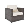 MALAGA COMFORT MAX Set de grădină cu 5 locuri în technorattan - maro
