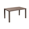 Masă de grădină din plastic cu 6 locuri JULIE 150 x 90 cm - cappuccino