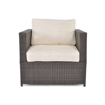MALAGA COMFORT MAX Set de grădină cu 5 locuri în technorattan - maro