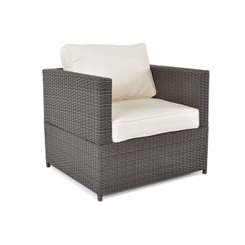 MALAGA COMFORT MAX Set de grădină cu 5 locuri în technorattan - maro