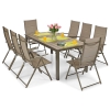 Set de mobilier de grădină mare cu 8 locuri MODENA MAX - maro