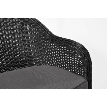 Fotoliu Technorattan ATENA - negru