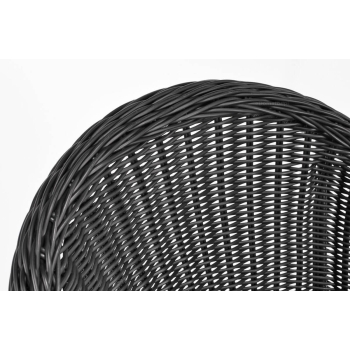 Fotoliu Technorattan ATENA - negru