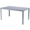 Mobilier de grădină pliabil din aluminiu VENECE Masă și 6 scaune - Argintiu