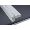 Mobilier de grădină pliabil din aluminiu VENECE Masă și 6 scaune - Argintiu