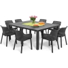 Set de mobilier de grădină pentru 8 persoane EVA + masă JULIE - grafit