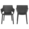 Set de mobilier de grădină pentru 8 persoane EVA + masă JULIE - grafit