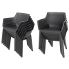 Set de mobilier de grădină pentru 8 persoane EVA + masă JULIE - grafit