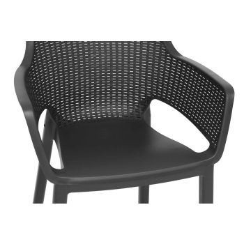 Set de mobilier de grădină pentru 8 persoane EVA + masă JULIE - grafit