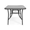 Set de mobilier de grădină PORTO - masă și 6 scaune - negru