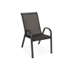 Set de mobilier de grădină PORTO - masă și 6 scaune - negru