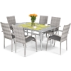 Set de cină de grădină cu 6 locuri MALAGA LIGHT grey