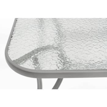 Set de cină de grădină cu 6 locuri MALAGA LIGHT grey