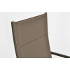 Mobilier de grădină pliabil din aluminiu MODENA Masă și 6 scaune - maro