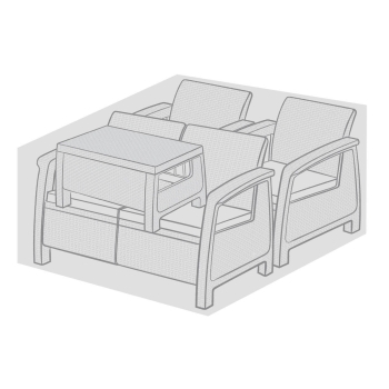 CORFU SET și capac de mobilă BOX 150 x 150 x 82 cm