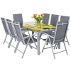Mobilier de grădină din aluminiu WENECJA MAX Masă 180cm și 8 scaune
