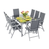 Mobilier de grădină din aluminiu WENECJA MAX Masă 180cm și 8 scaune