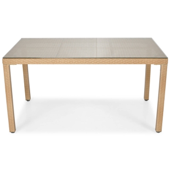 Masă de grădină Technorattan MALAGA 150 x 90 cm - bej