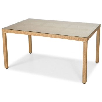 Masă de grădină Technorattan MALAGA 150 x 90 cm - bej