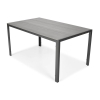 Masă de grădină PARMA din aluminiu 150 x 90 cm - negru